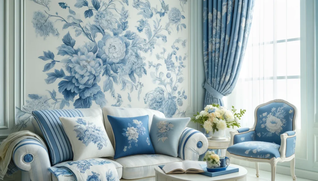 Blue and White Floral Fabric Elegance: Top 5 Timeless Picks for Your Home