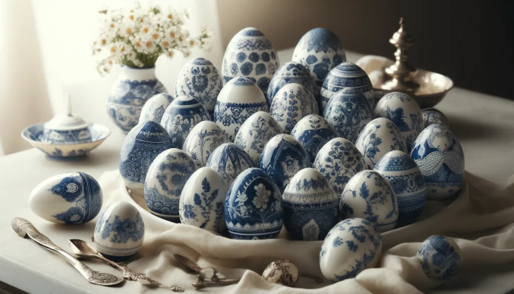 Blue and White Porcelain Eggs: A Timeless Decorative Piece