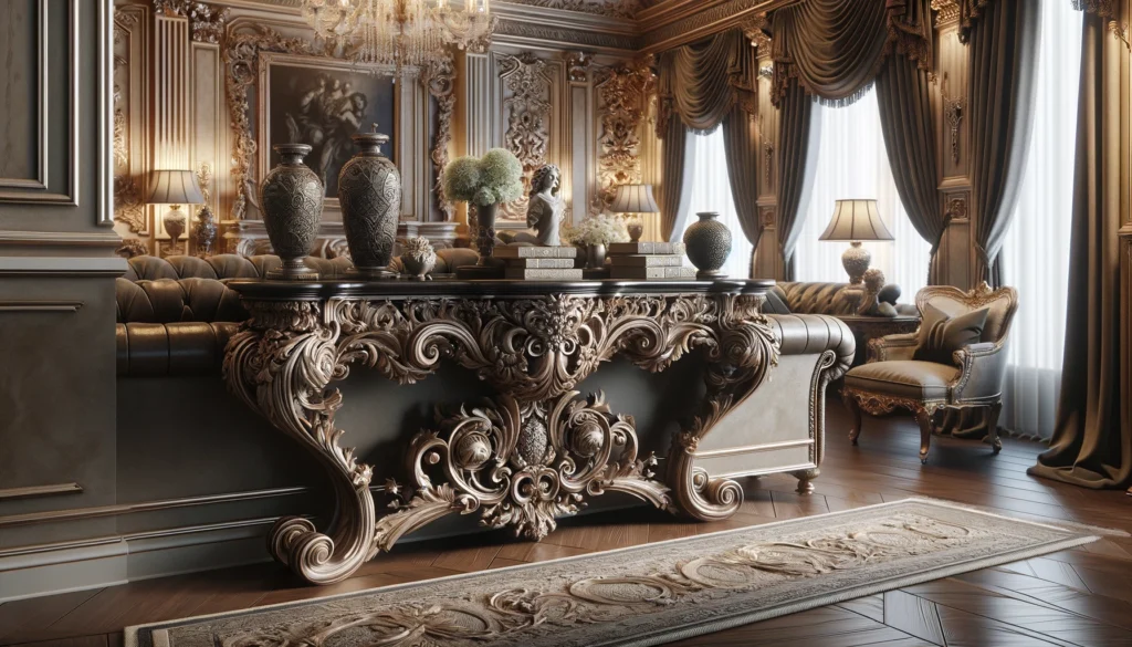 Carved Console Table: A Stunning Addition to Your Living Room