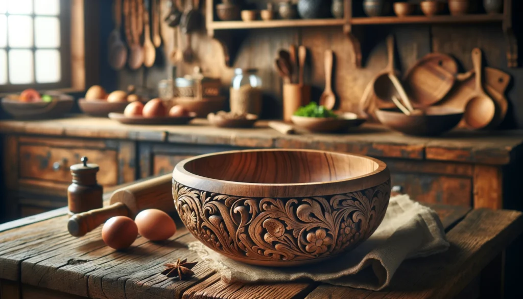 Carved Wooden Bowl: A Timeless Addition to Your Kitchen Decor