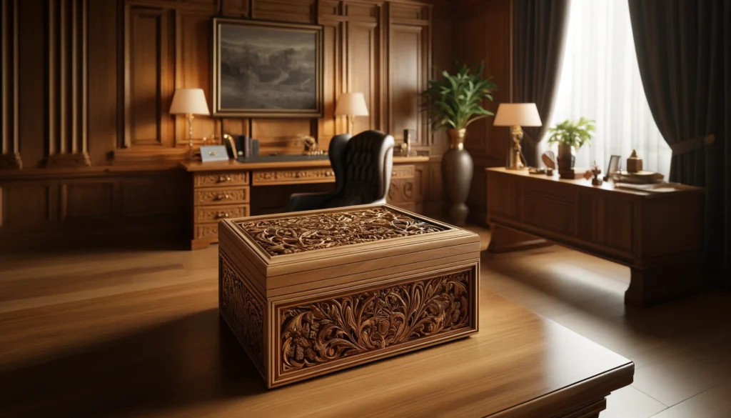 Carved Wooden Box: A Timeless and Elegant Storage Solution