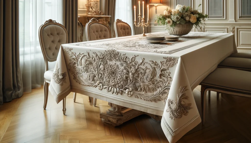 Embroidery Tablecloth: The Perfect Addition to Your Dining Room Decor