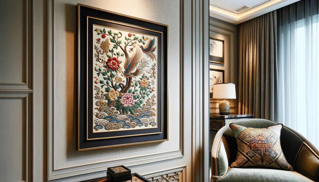 Framed Chinese Silk Embroidery: A Timeless Decoration Piece