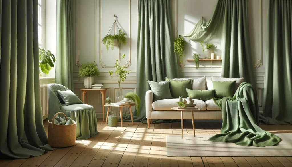 Green Linen Fabric: Sustainable and Stylish Choice for Your Home Décor