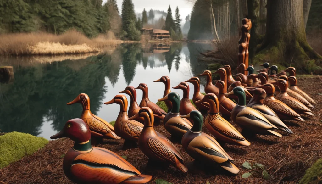 Hand Carved Wooden Duck Decoys