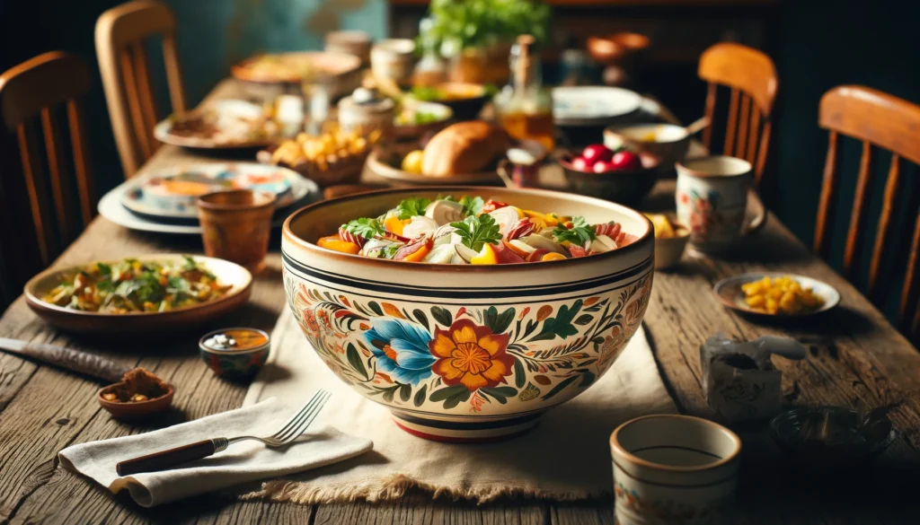 Large Ceramic Bowl: Perfect for Serving Family-Style Meals