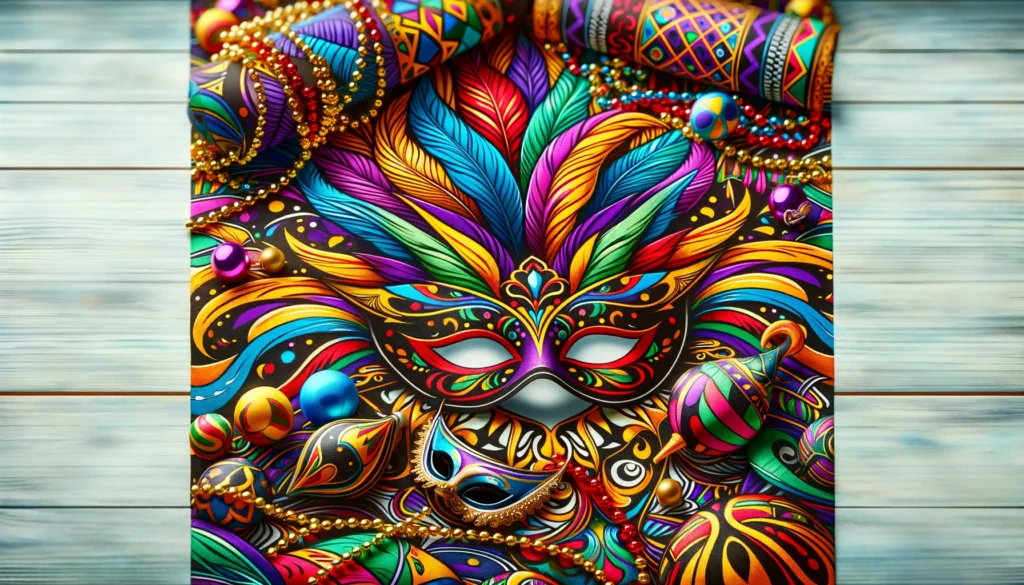 Mardi Gras Fabric