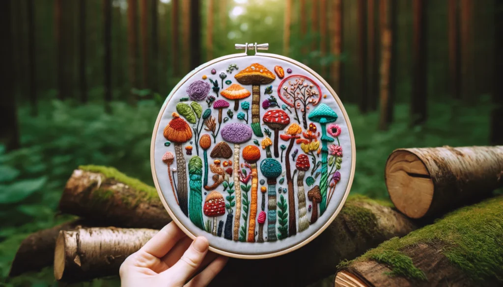 Mushroom Embroidery