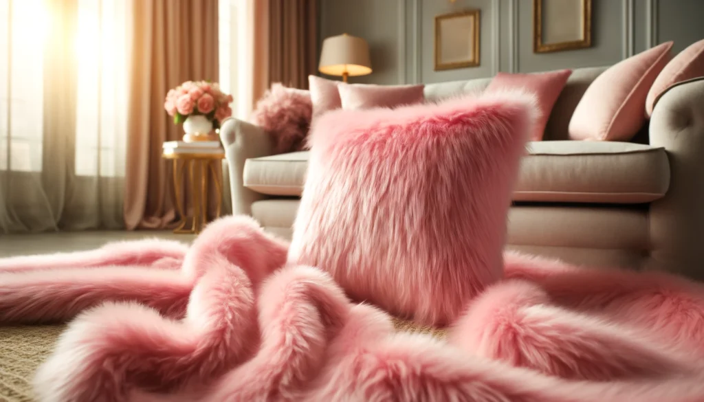 Pink Fur Fabric