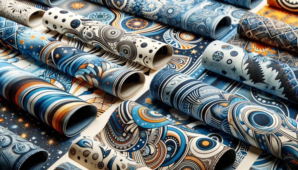 Printed Denim Fabric