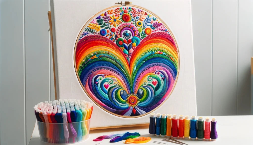 Rainbow Embroidery: Adding Colorful Stitches to Your Designs