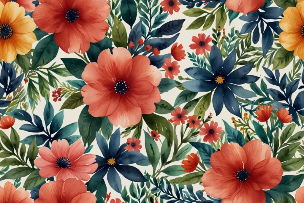 Watercolor Floral Fabric